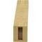 Ekena Millwork 3-inch W x 10-inch D x 10-inch H Burlington Rough Cedar Woodgrain TimberThane Knee Brace, Primed BRCUR03X10X10BURRCPR - alternate 3